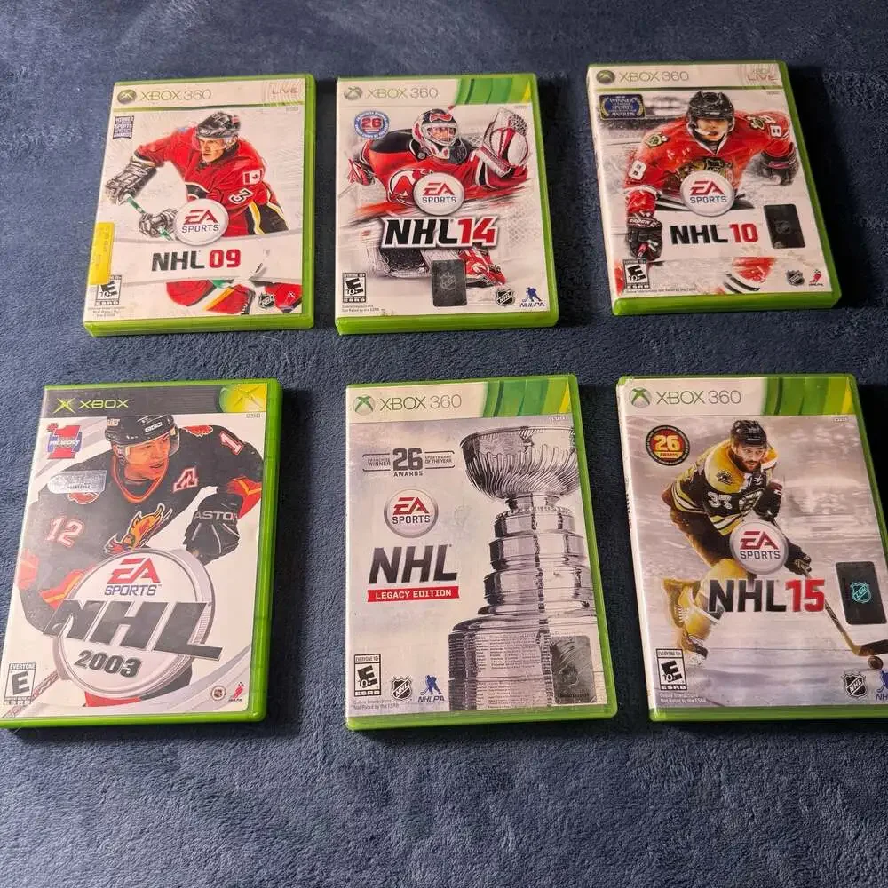 Lot of 6 EA Sports NHL Games for Xbox and Xbox 360